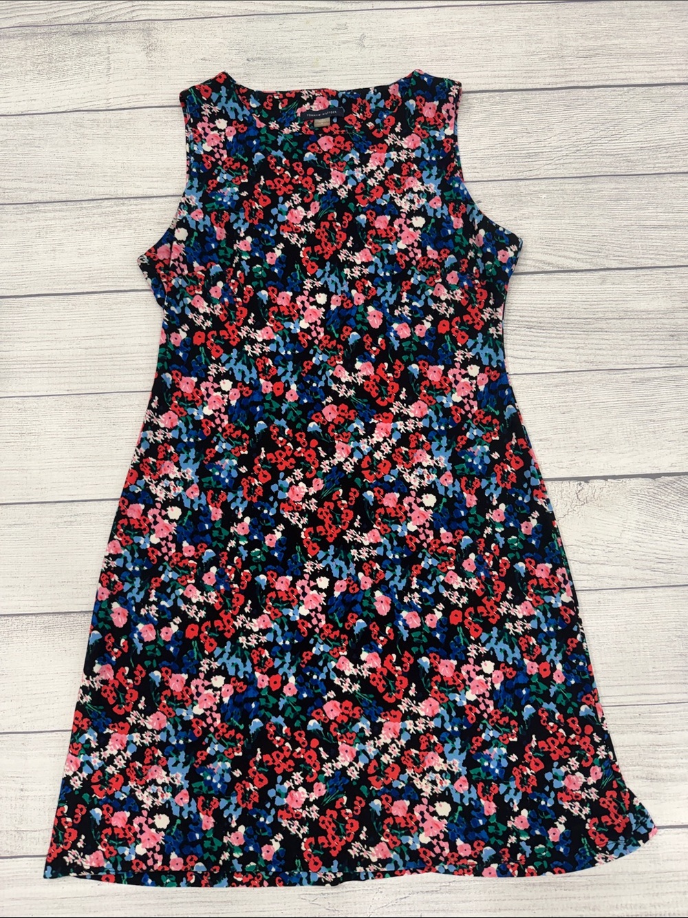 Tommy Hilfiger Floral Sleeveless Dress Black Multicolor Size 6